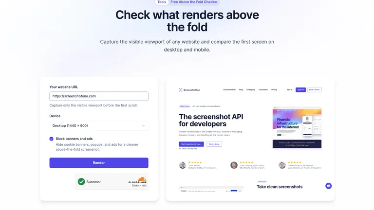Added an Above-the-Fold Checker Tool