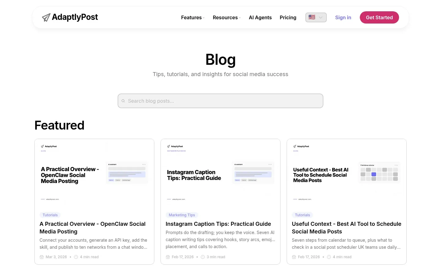 The AdaptlyPost blog