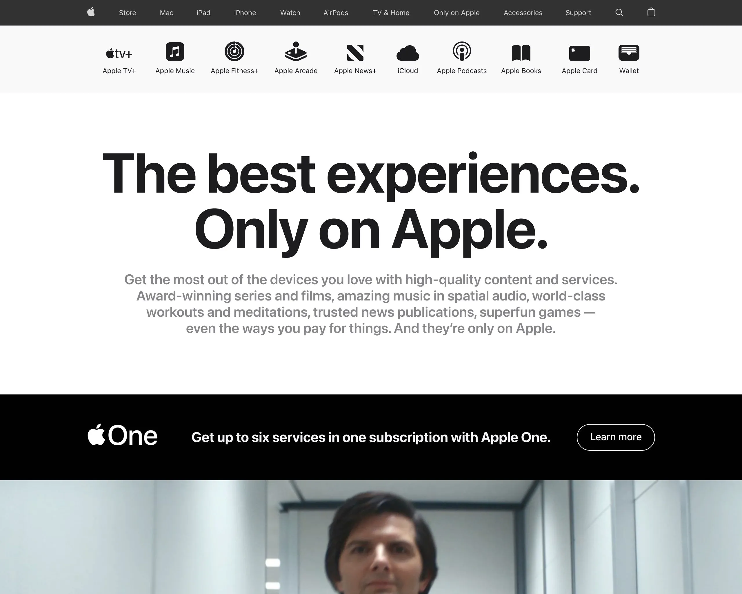 Apple's website