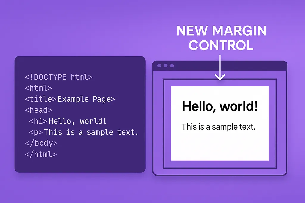 Set PDF margins