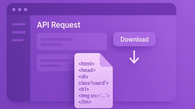 Download request content in the dashboard