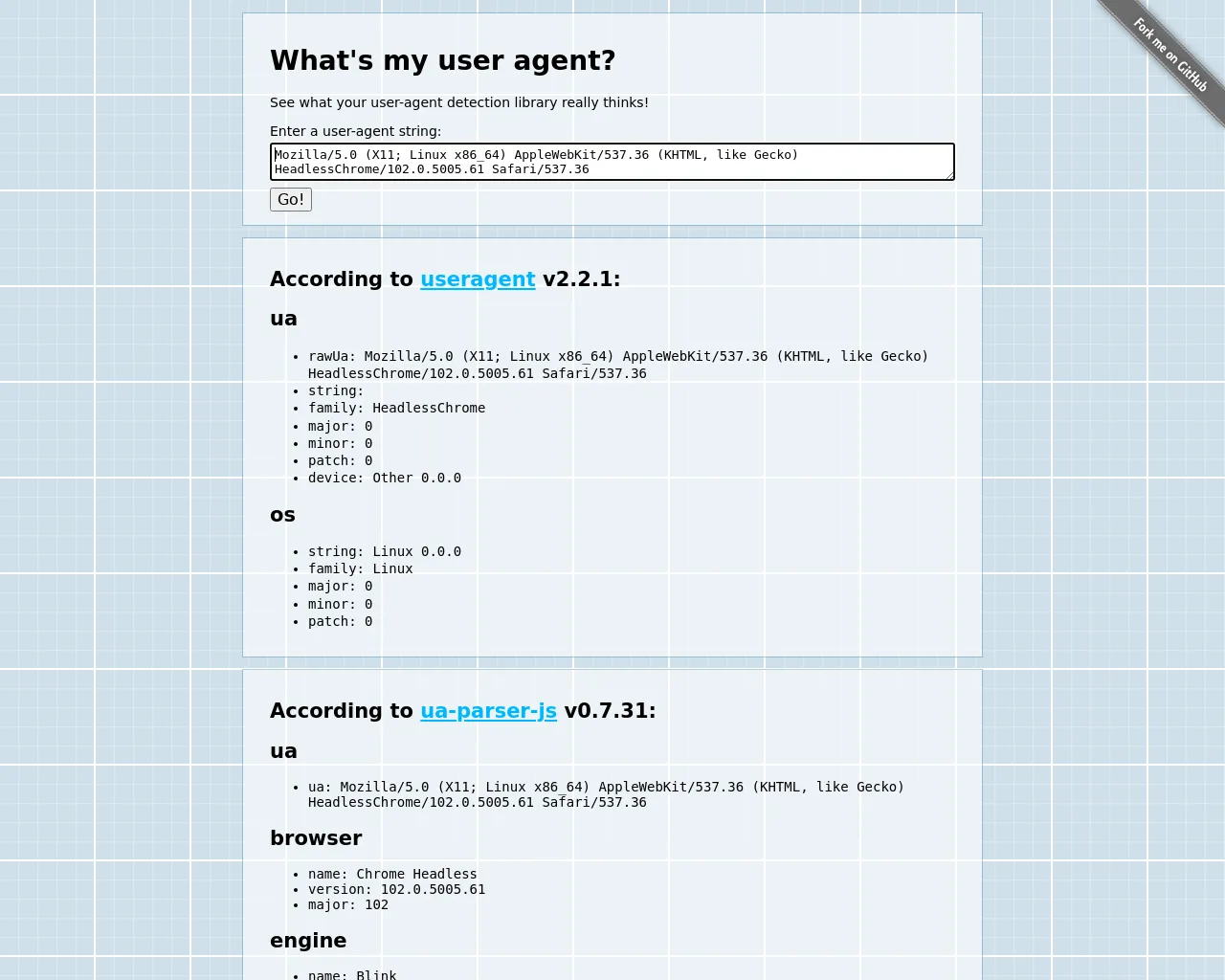 A screenshot with default user agent by screenshot
API
