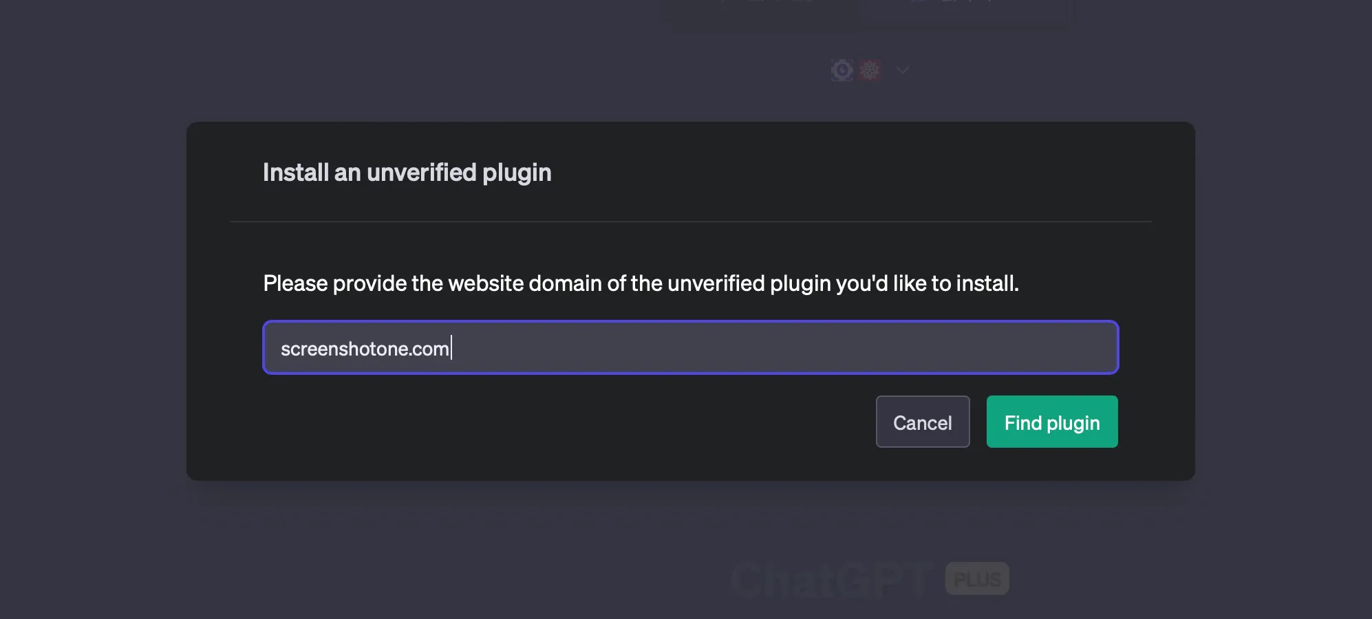 Install the plugin