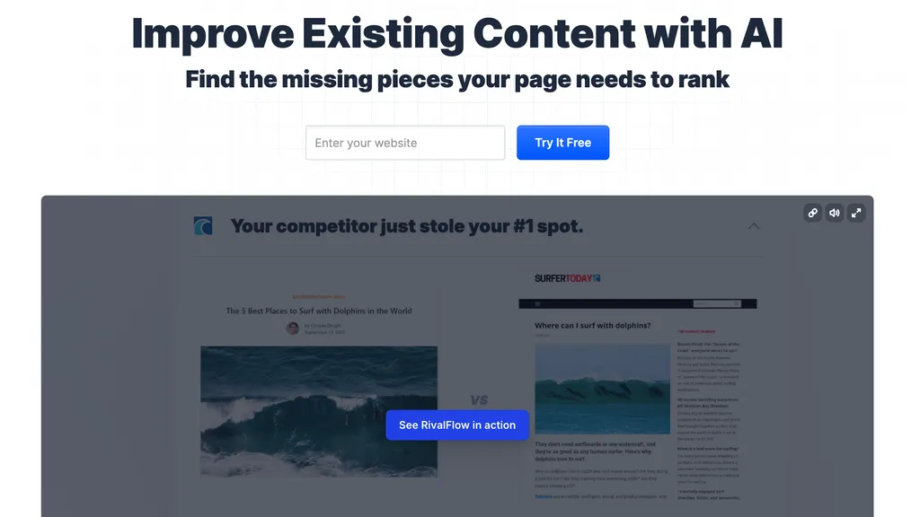 How RivalFlowAI uses ScreenshotOne to help its customers improve existing content