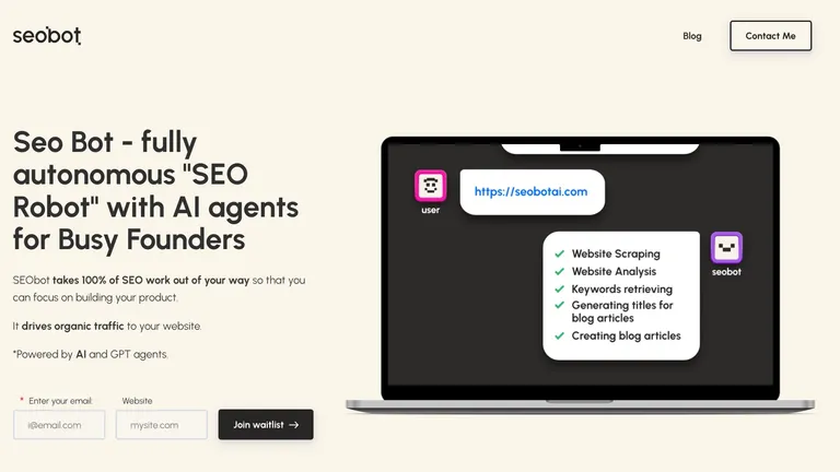 SEOBot uses ScreenshotOne API to generate screenshots for articles
