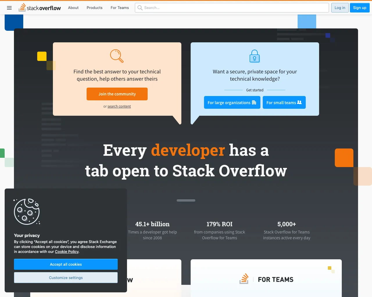 A screenshot of the StackOverflow site taken by screenshot
API