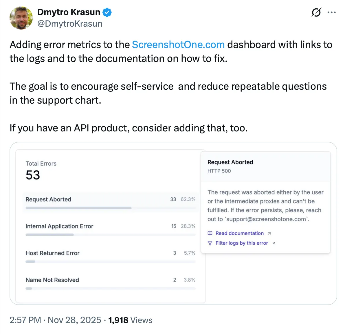ScreenshotOne on Twitter